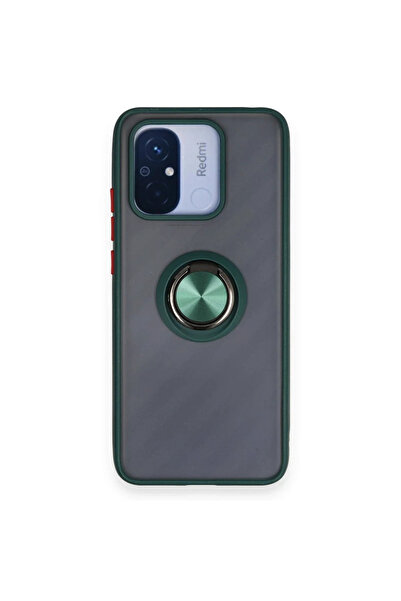 BSN STİL غطاء حماية من السيليكون من BSNSHOP لهاتف Xiaomi Redmi 12C مع حلقة مو...