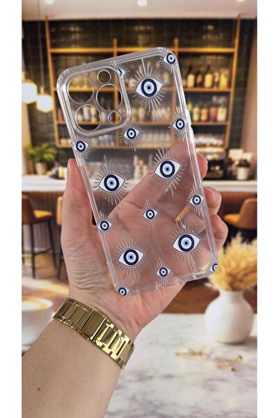 Vip Case غطاء شفاف متوافق مع آيفون 13 برو ماكس مع نمط إيفيلي، يمتص الصدمات وي...