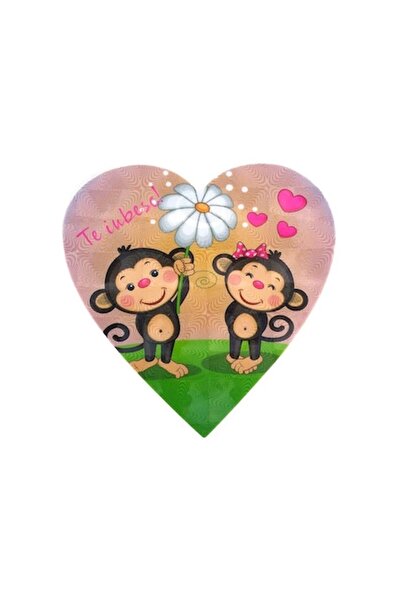 OEM Magnet în formă de inimă cu animale și dedicații