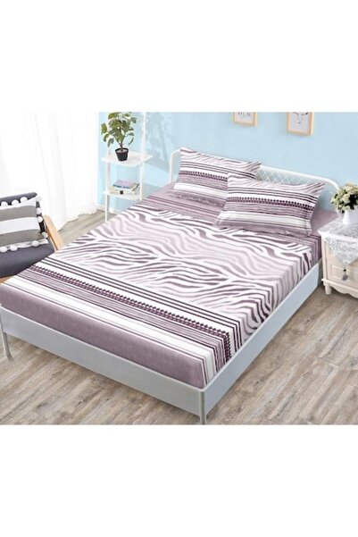 Pucioasa Set cuvertură de pat și fețe de pernă cu imprimeu abstract, 3 piese,...