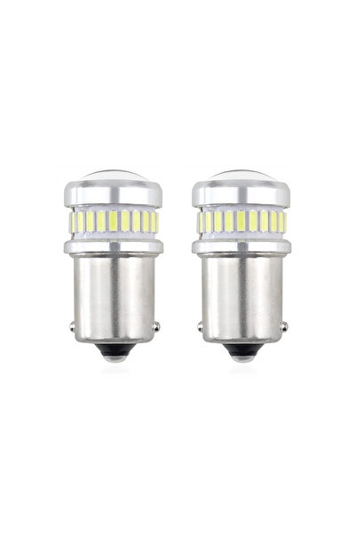 AMIO Set becuri auto cu LED CANBUS compatibil P21 R5W/R10W 30 SMD Alb 12V/24V...