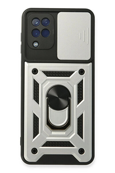 BSN STİL حافظة BSNSHOP لهاتف سامسونج جالاكسي A22 من السيليكون مع حلقة عدسة با...