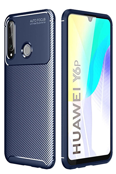 Hulyomer Hub غطاء حماية هوليومر لهاتف هواوي Y6P بتركيز تلقائي من ألياف الكربو...