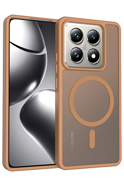 BSN STİL غطاء BSNSHOP Xiaomi Mi 14T Pro Jota Magsafe - تيتانيوم صحراوي 1058986