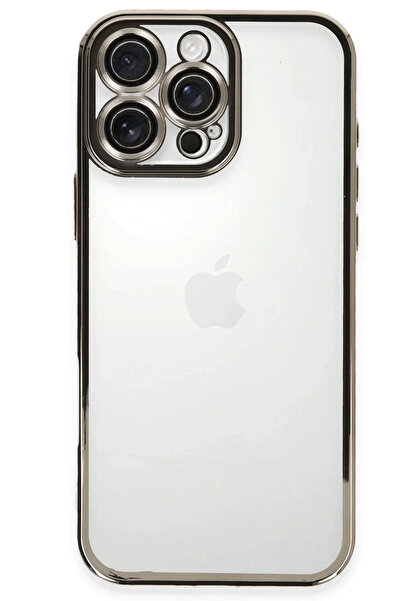 BSN STİL حافظة BSNSHOP 16 Pro Max من السيليكون مع عدسة - رمادي تيتانيوم 1058986