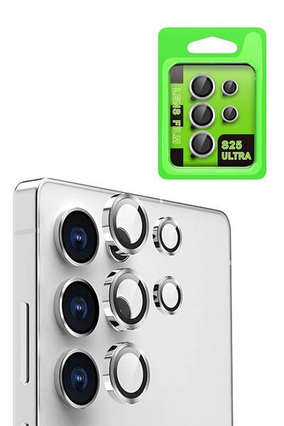 BSN STİL عدسة كاميرا معدنية من BSNSHOP لهاتف سامسونج جالاكسي S25 ألترا - فضي ...