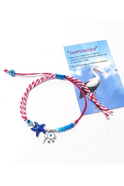 Funny Takılar Deniz Yıldızı Fil Nazar Dorika Ve Çek Cam Boncuklu Marteniçka B...