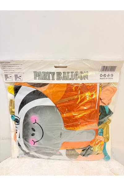 ENG PARTİ DÜNYASI 100 Piece Safari & Animal Themed Balloon Concept - Eng-B1092