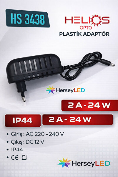 Helios HS-3438 2 Amper 12V DC 24W Fişli Adaptör