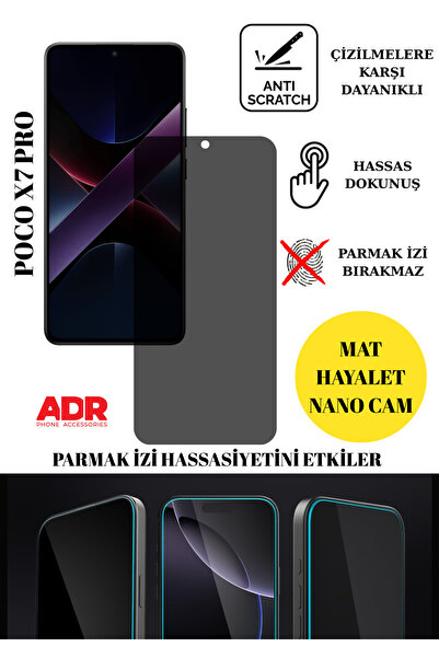 Poco X7 Pro Ghost Glass Matte Nano Screen Protector Shockproof Flexible Nano Glass