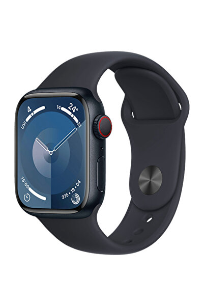 Apple Watch Series 9 LTE 41mm Midnight Aluminium Case with Sport Band M/L Mid...