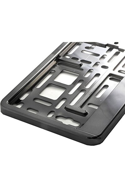 AMIO Plastic license plate holder, Premium quality, GRAPHITE color