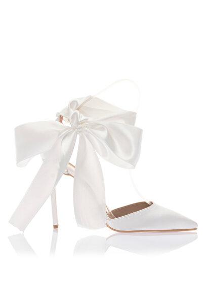 byDOREshoes bella beyaz abiye ayakkabı