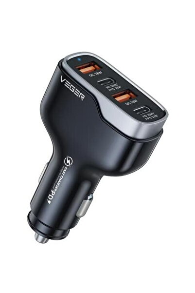 Veger CC53-2A2C 2x USB-A QC3.0 + 2x USB-C PD 120W Negru