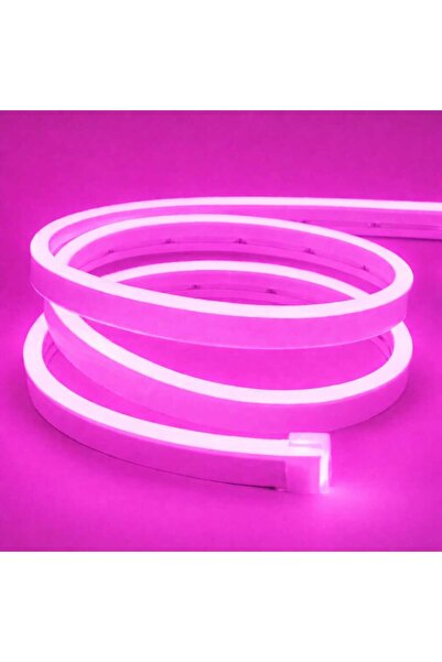 SAKİN ENERJİ Neon Şerit Led 12V Volt Esnek Silikonlu Aydınlatma + Fiş Dahil T...