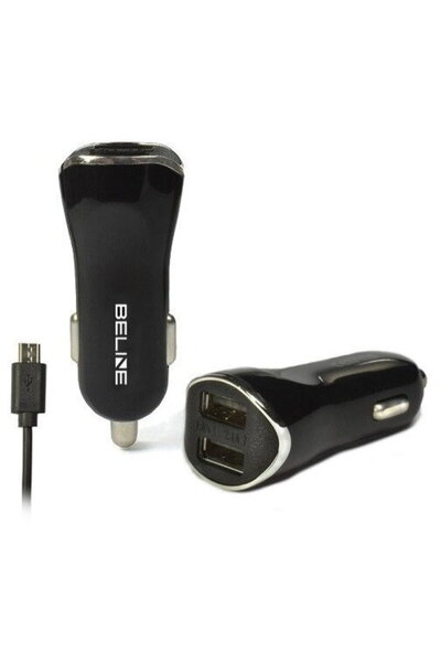 Beline Cablu Beli0004 MicroUSB 100 cm inclusiv 2x USB-A 5V/1A 5W Negru
