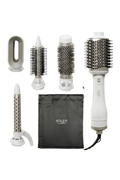 adler Ad 2027, 1200 w, ionization, white, 5 accessories