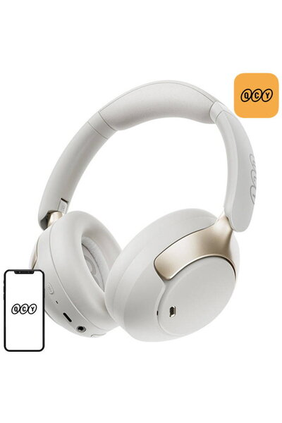 QCY 48775, 55 de ore, Bluetooth 5.4, Alb