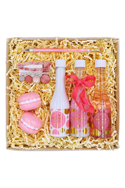 OEM Set Cadou bucuria inimii - 2 bombe de baie - Set de ingrijire, 110ml gel ...