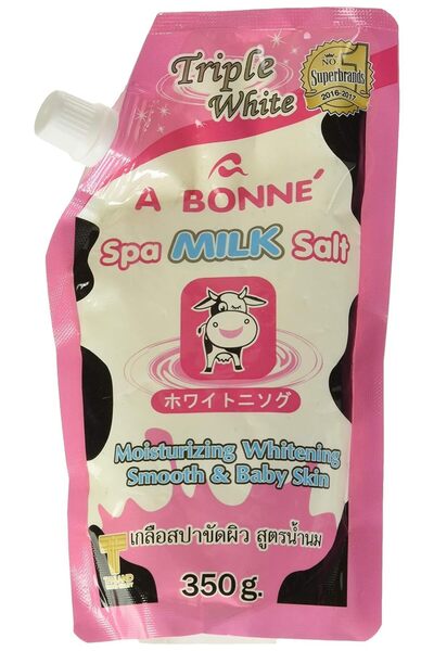A bonne ملح حليب السبا يرطب ويفتح وينعم البشرة 350 غرام