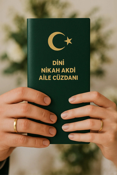 Hytech Mehir Defteri -İslami Nikah Akdi Cüzdanı -16 Sayfa, Aile Hatıra Cüzdan...