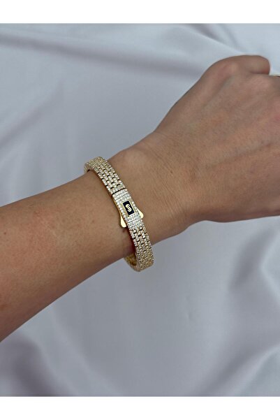Luseda VIP Zirkon Taşlı Gurmet Kelepçe Bileklik