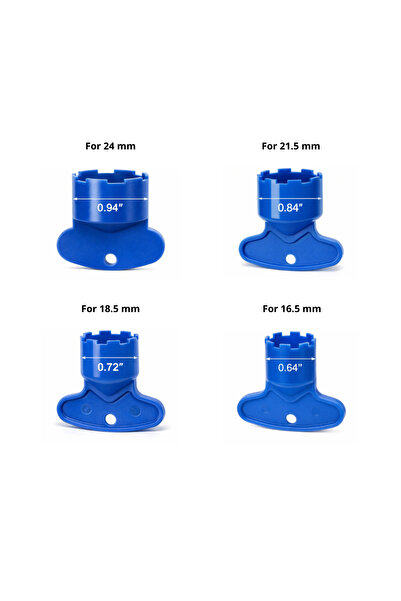 FlowSmart™ Gömme/Gizli Perlatör Sökme-Takma 4’lü Anahtar Seti | ØM24 – ØM21.5...