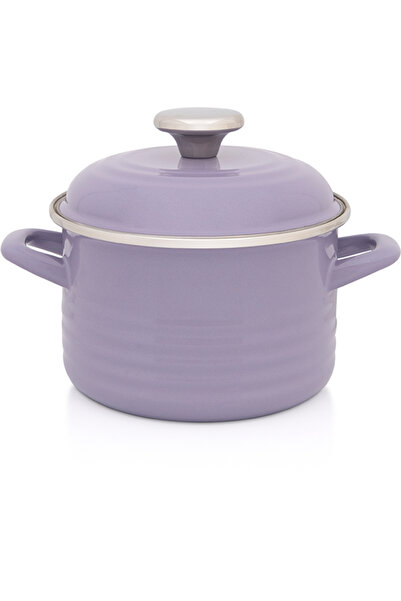 Metalac Oala 2l cu capac Standard Wave Lila Pastel Metalacemail/16cm/2l/lila ...