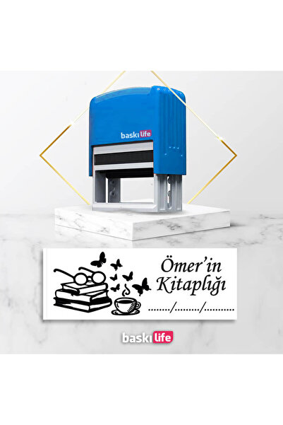 Baskı Life Pro Otomatik Kaşe Kitap Mührü Kitap Kaşesi 634