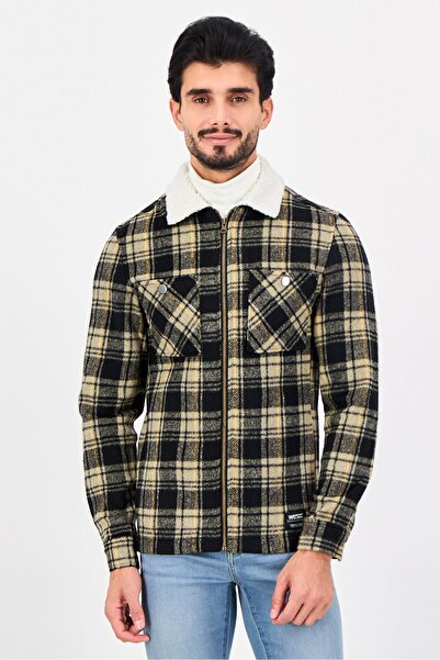 Wesc Men Plaid Jacket Shirt, Multicolor