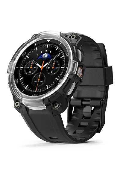 Ringke Husa pentru Samsung Galaxy Watch8 Classic + Curea - Rugged Gear - Black