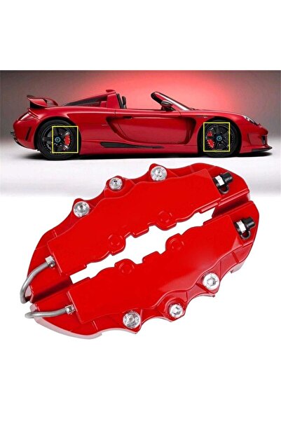 Avex Set of 2 brake caliper ornaments, size L, color Red