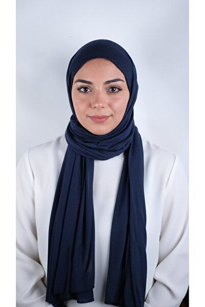 Helium Scarves Lacivert Luxury Penye Şal- Kadın Tesettür Jersey