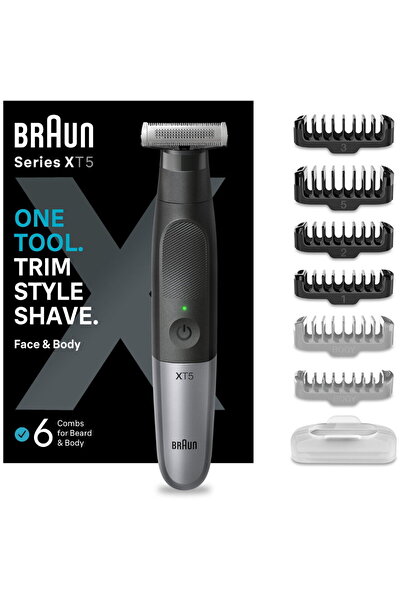 Braun Series XT 5200 Face+Body+Travel Wet&Dry, 45 min autonomy, 1 cutting ele...