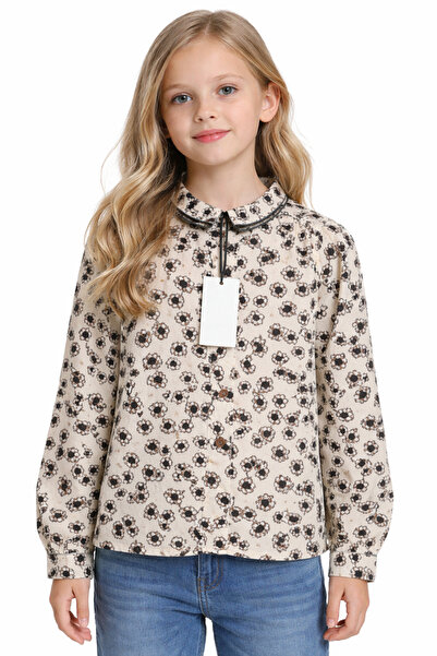 OEM Floral print girls shirt