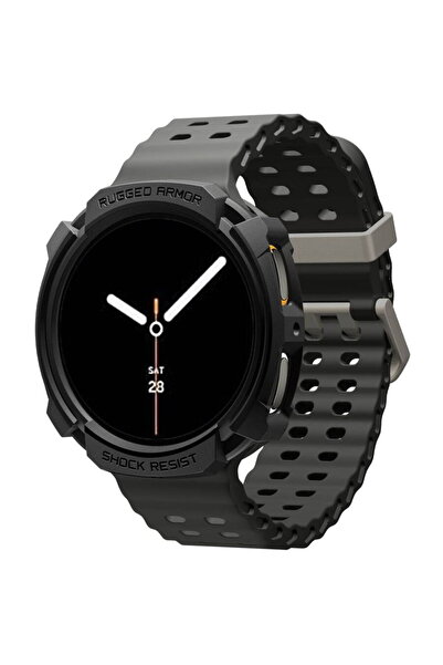Spigen Case for Samsung Galaxy Watch8 44mm - Rugged Armor - Matte Black