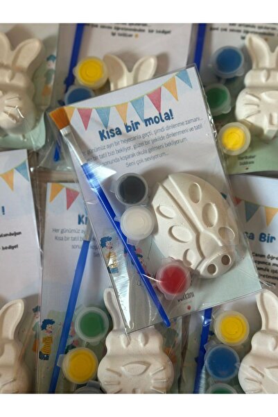 HARİKALAR DÜKKANI Uğur Böceği Figürlü Boyama Seti Karne Hediyesi / Yılbaşı / ...