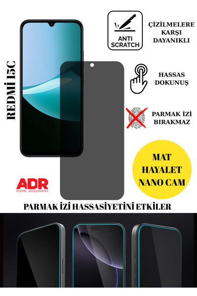 Redmi 15c Ghost Glass Matte Nano Screen Protector Shockproof Flexible Nano Glass