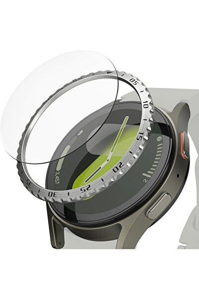 Ringke Rama pentru Samsung Galaxy Watch7 40mm - Bezel Styling - Silver Patter...