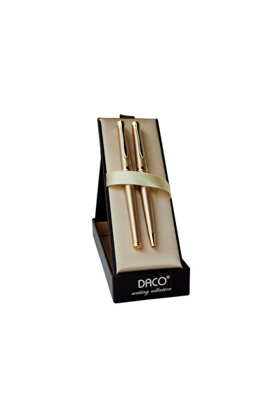 daço Daco SE218 ballpoint pen and fountain pen set, Gold