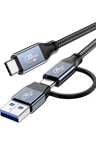 The Bros كابل USB 3.2 Gen 2x2 ثنائي في واحد بسرعة 20 جيجابت في الثانية | محول...