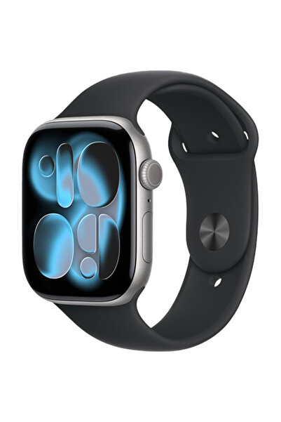 Apple Watch Series 11 (2025) GPS 46mm Space Grey Aluminium Case with Sport Ba...