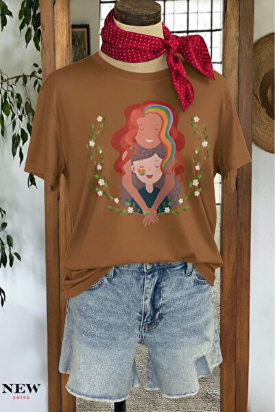 New Shine ΜΠΛΟΥΖΑ ΜΗΤΕΡΑ ΠΑΙΔΙ ΜΕ ΣΤΑΙΡΙΑ ΕΚΤΥΠΩΣΗ ΜΕ ΣΤΙΛ ΜΗΤΕΡΑ ΠΑΙΔΙ