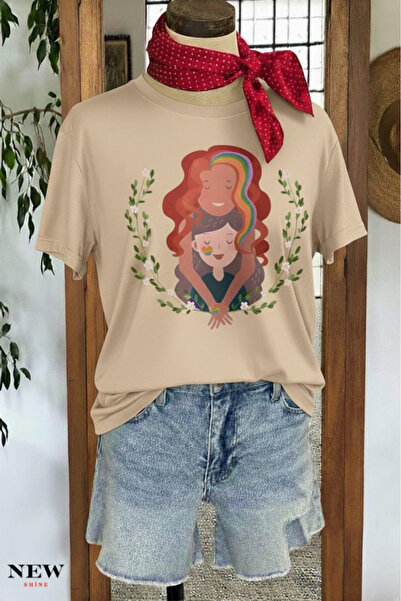 New Shine ΜΠΛΟΥΖΑ ΜΗΤΕΡΑ ΠΑΙΔΙ ΜΕ ΣΤΑΙΡΙΑ ΕΚΤΥΠΩΣΗ ΜΕ ΣΤΙΛ ΜΗΤΕΡΑ ΠΑΙΔΙ