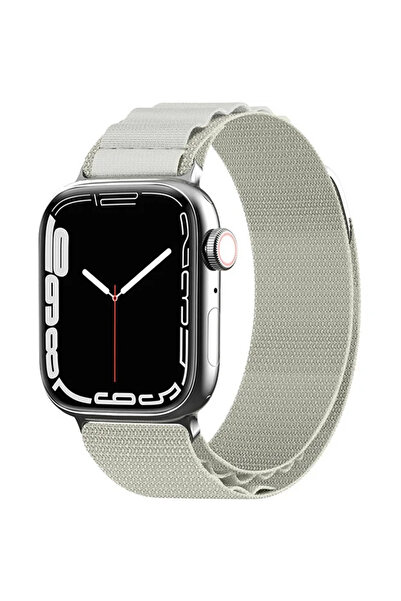 Hurtel Strap with Alpine steel buckle for Apple Watch 38/40/41 mm - silver