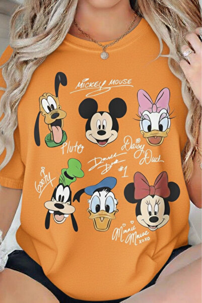 New Shine УНІСЕКС ФУТБОЛКА З ПРИНТОМ МІККІ ТА ГУФІ