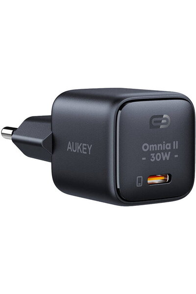 AUKEY Încărcător de perete PA-B1L, USB-C, 30W (negru)