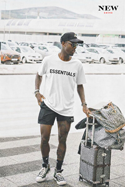 New Shine تي شيرت مطبوع للجنسين من إيسنشيالز