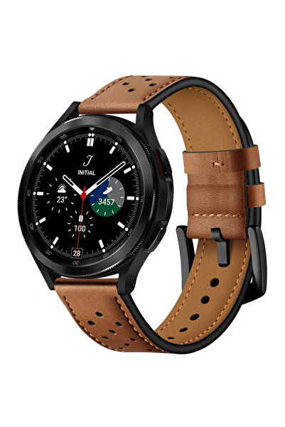 Tech-Protect Leather Strap Samsung Galaxy Watch 4 / 5 / 5 Pro / 6 / 7 / FE – ...
