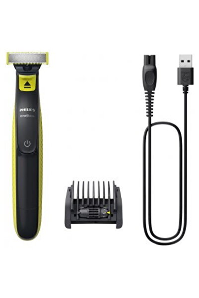 Philips Aparat de ras/de tuns OneBlade QP2724/20, față, negru/verde